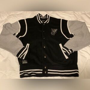 Polo Ralph Lauren Black and Gray Varsity Jacket